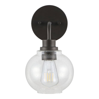 Sandrine Iron/Seeded Glass Cottage Rustic Led Vanity Light