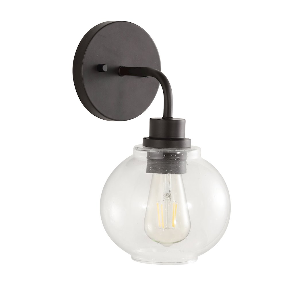 Sandrine Iron/Seeded Glass Cottage Rustic Led Vanity Light