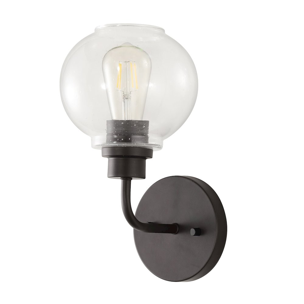 Sandrine Iron/Seeded Glass Cottage Rustic Led Vanity Light