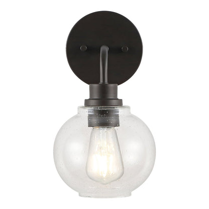 Sandrine Iron/Seeded Glass Cottage Rustic Led Vanity Light