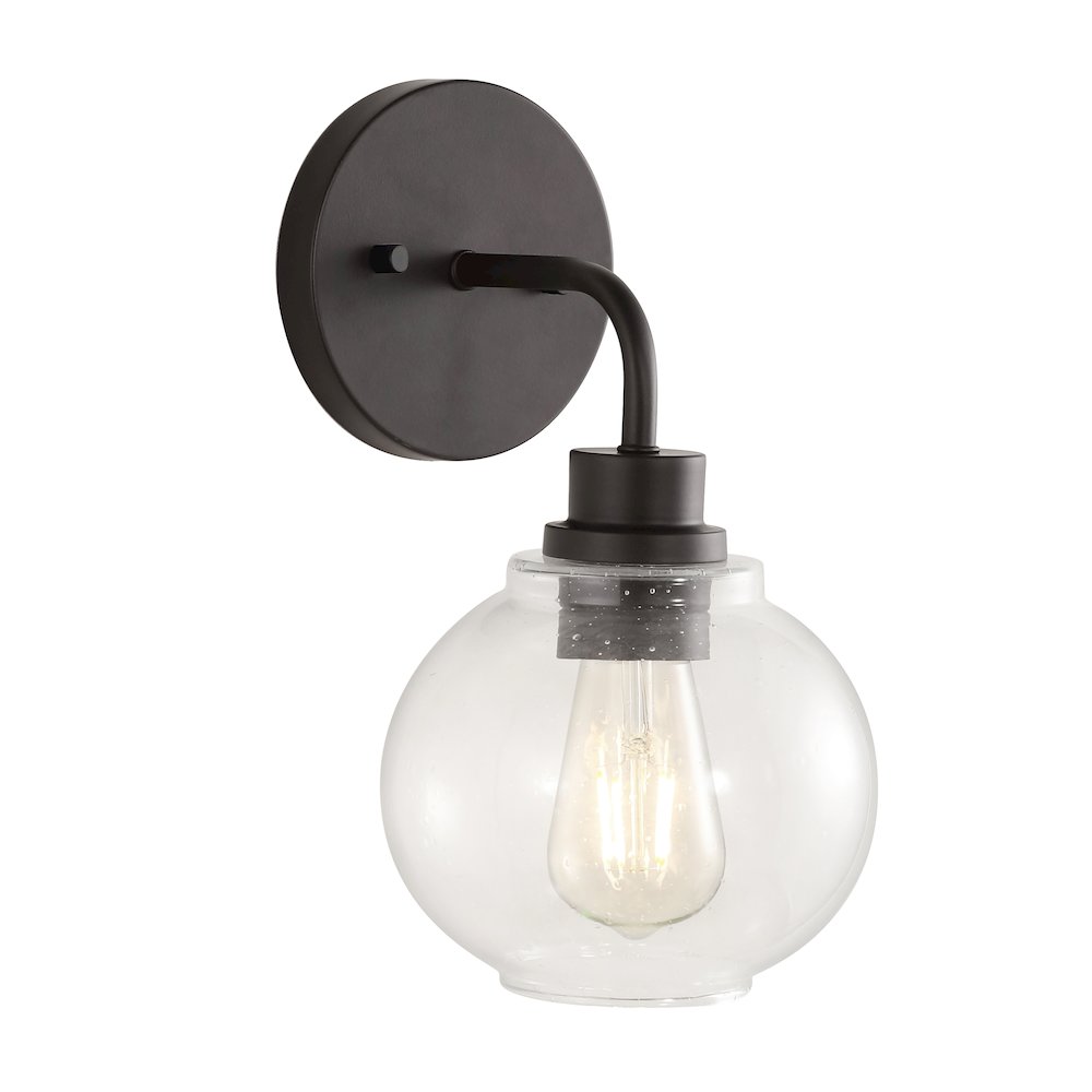 Sandrine Iron/Seeded Glass Cottage Rustic Led Vanity Light
