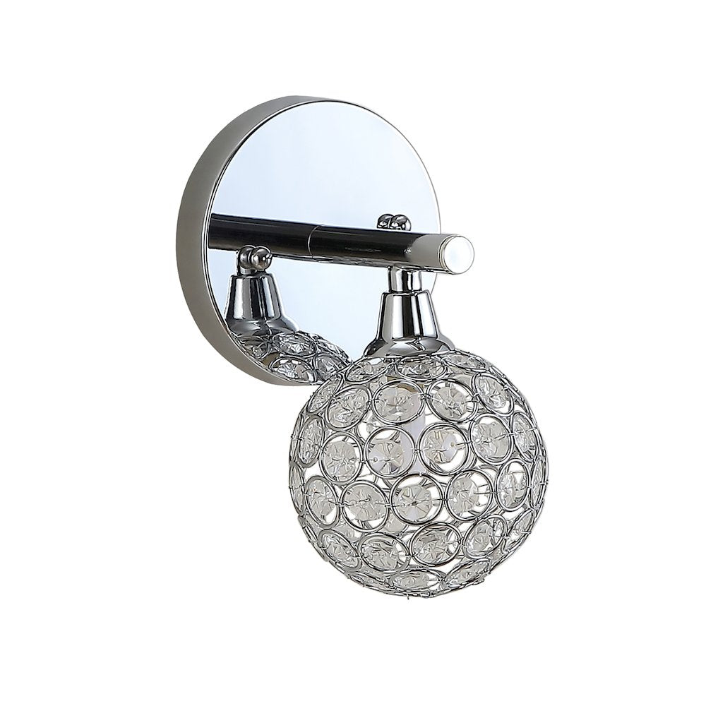 Maeve Iron/Glass Contemporary Glam Led Vanity Light