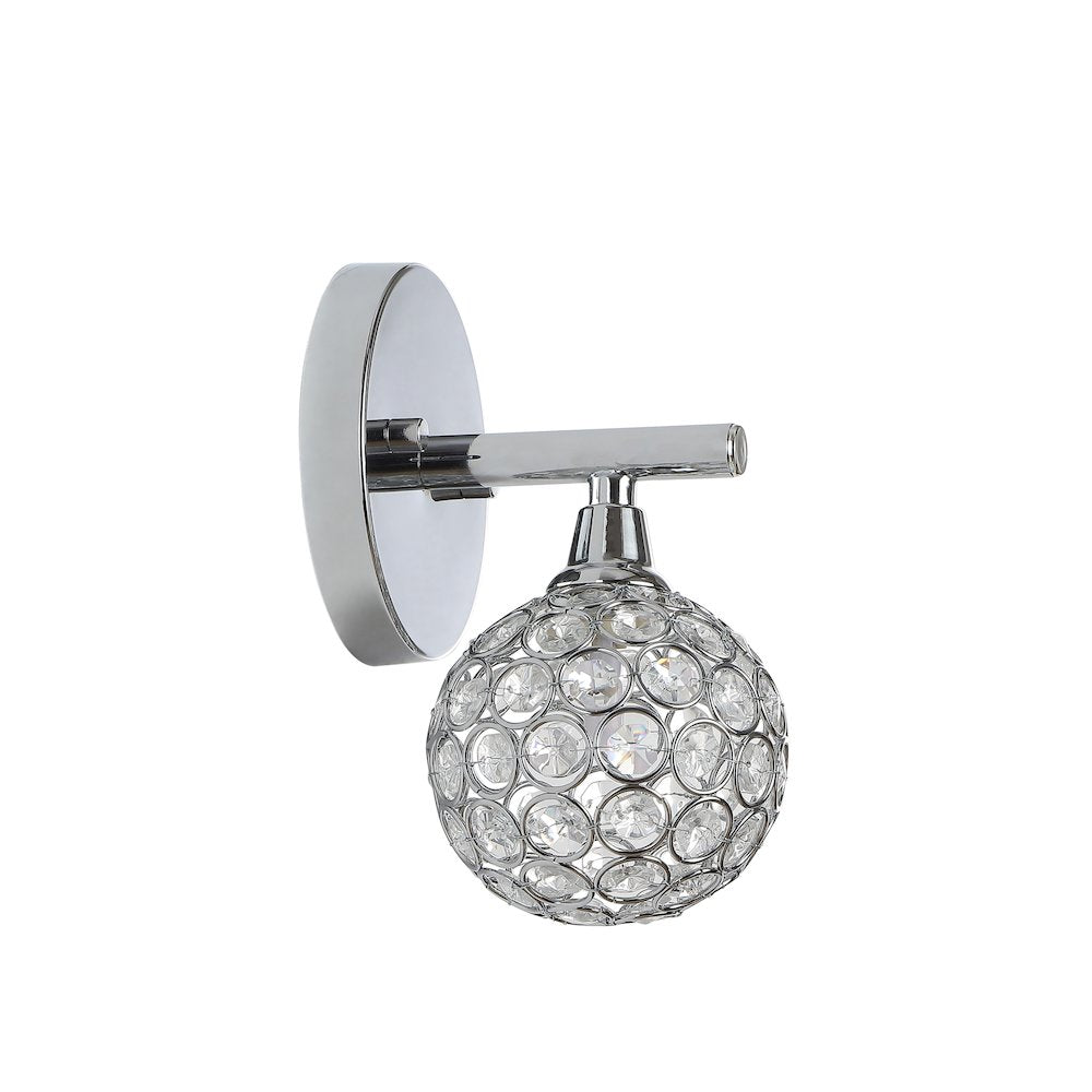 Maeve Iron/Glass Contemporary Glam Led Vanity Light