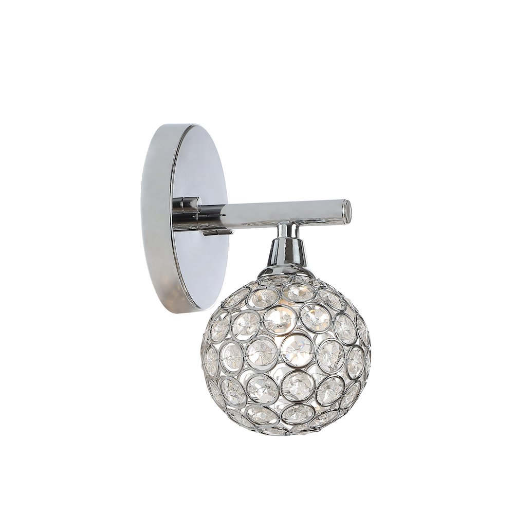 Maeve Iron/Glass Contemporary Glam Led Vanity Light