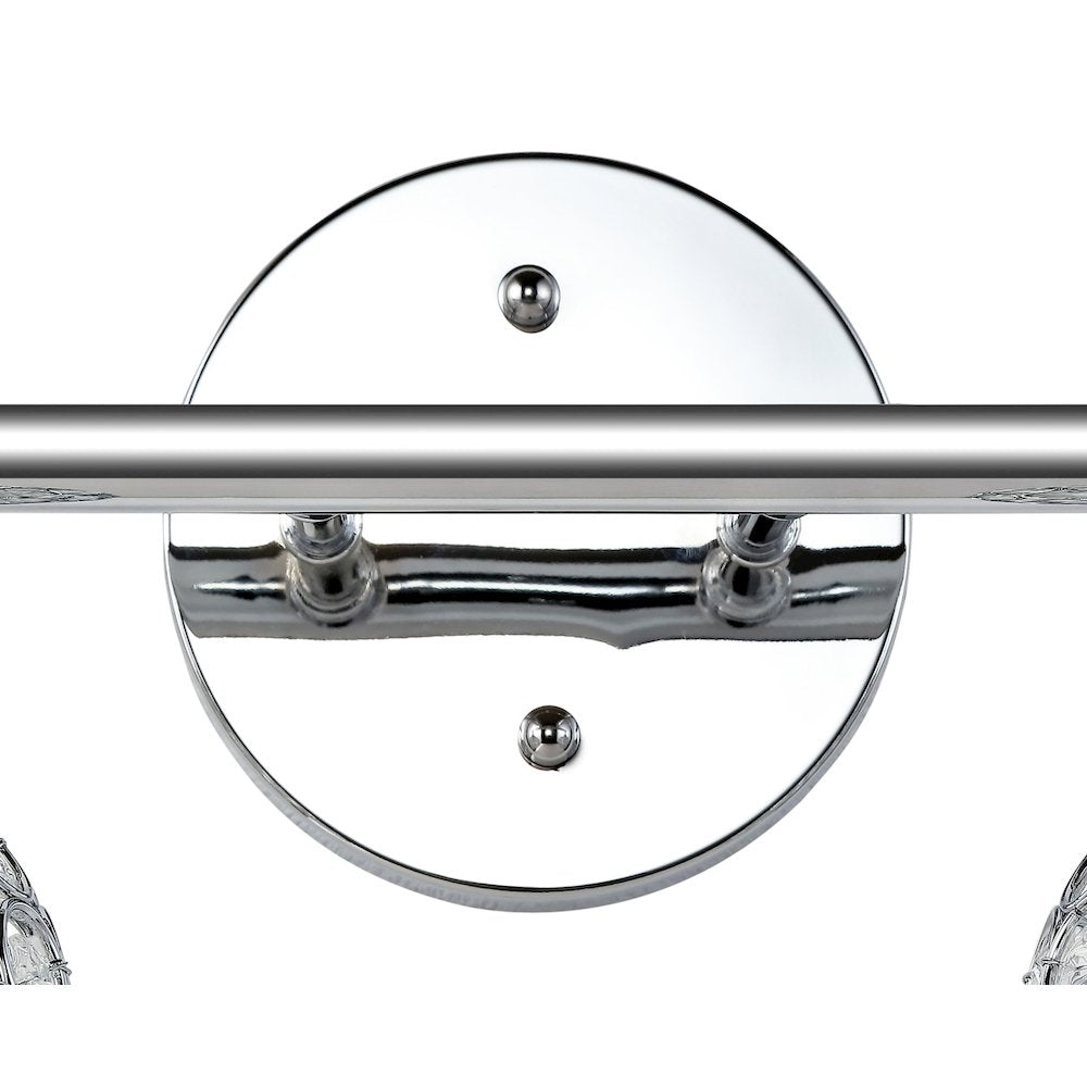 Maeve Iron/Glass Contemporary Glam Led Vanity Light