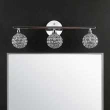 Maeve Iron/Glass Contemporary Glam Led Vanity Light
