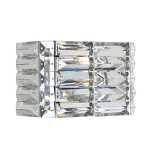 Evelyn Crystal Rectangle Ironcrystal Glam Modern Led Vanity Light