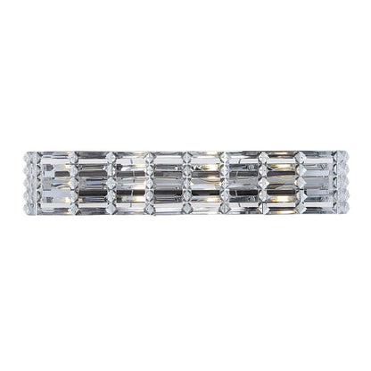 Evelyn Crystal Rectangle Ironcrystal Glam Modern Led Vanity Light