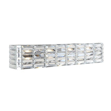Evelyn Crystal Rectangle Ironcrystal Glam Modern Led Vanity Light