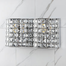 Clara Deco Metal/Crystal Classic Glam Led Vanity Light