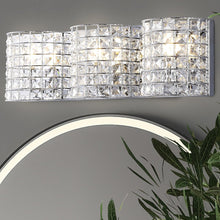 Clara Deco Metal/Crystal Classic Glam Led Vanity Light