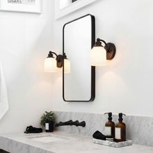 Lydia 5.13" 1-Light Metal LED Vanity Light with Frosted Glass Shade
