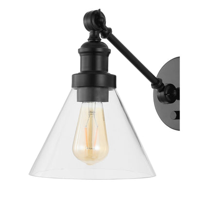 Cowie Iron/Glass Adjustable Led Wall Sconce (Set Of 2)