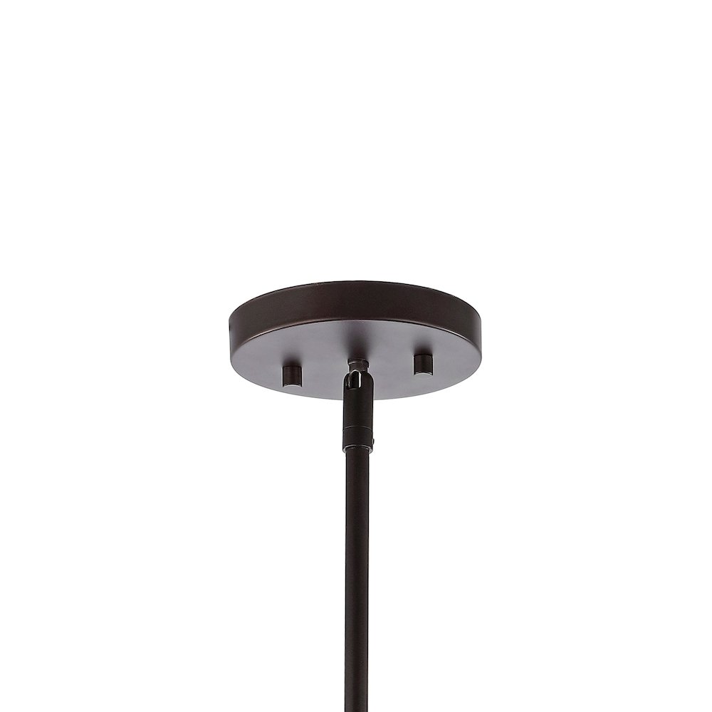 Hayes Industrial Farmhouse Iron/Glass Led Pendant