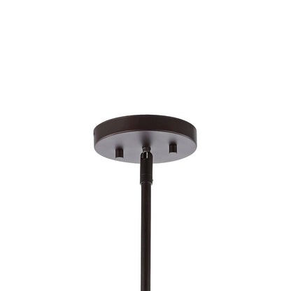 Hayes Industrial Farmhouse Iron/Glass Led Pendant
