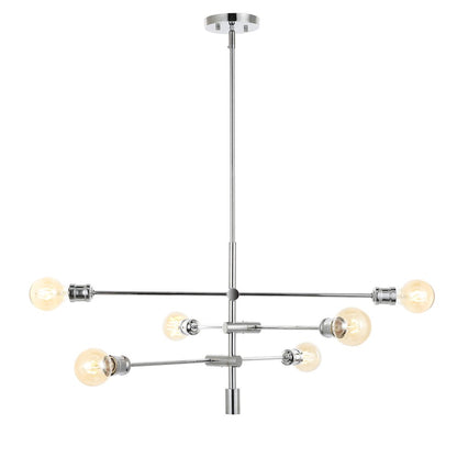 Atlas Modern Vintage Iron Arm Adjustable Led Chandelier