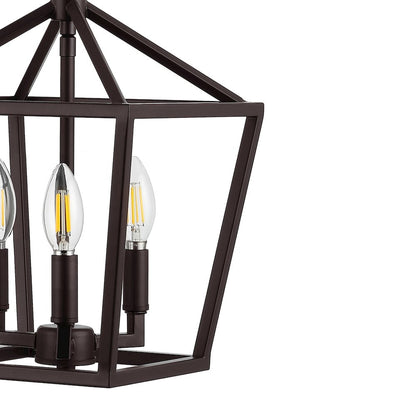 Pagodabulb Lantern Metal Led Pendant