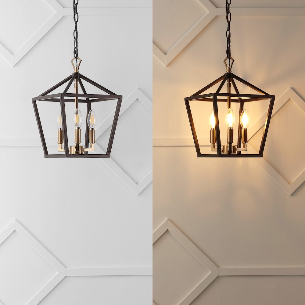Ojai Iron Classic Modern Lantern Led Pendant