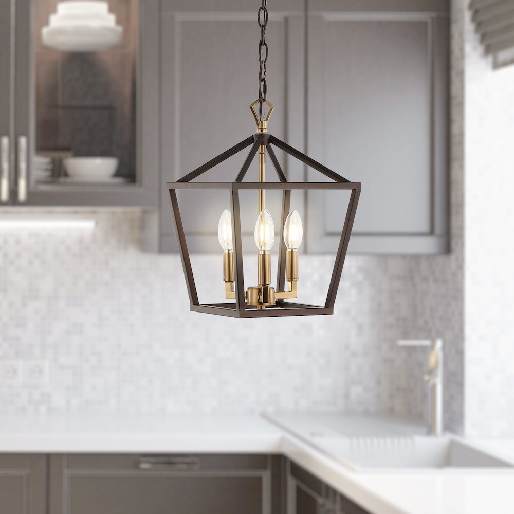 Ojai Iron Classic Modern Lantern Led Pendant
