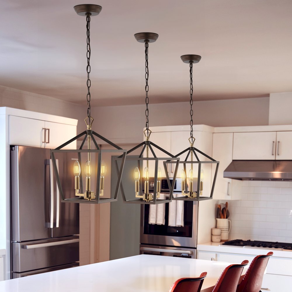 Ojai Iron Classic Modern Lantern Led Pendant