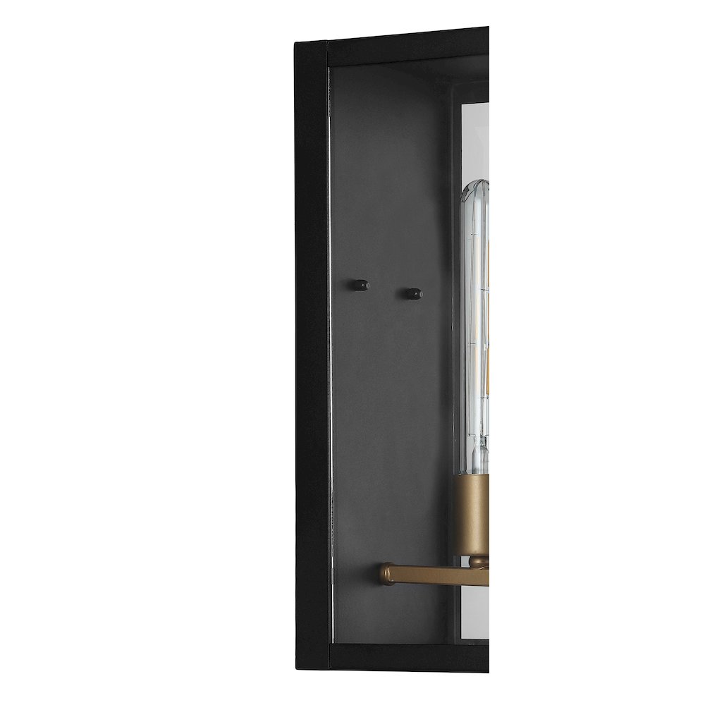 Berlin Iron/Glass Modern Industrial Led Outdoor Lantern