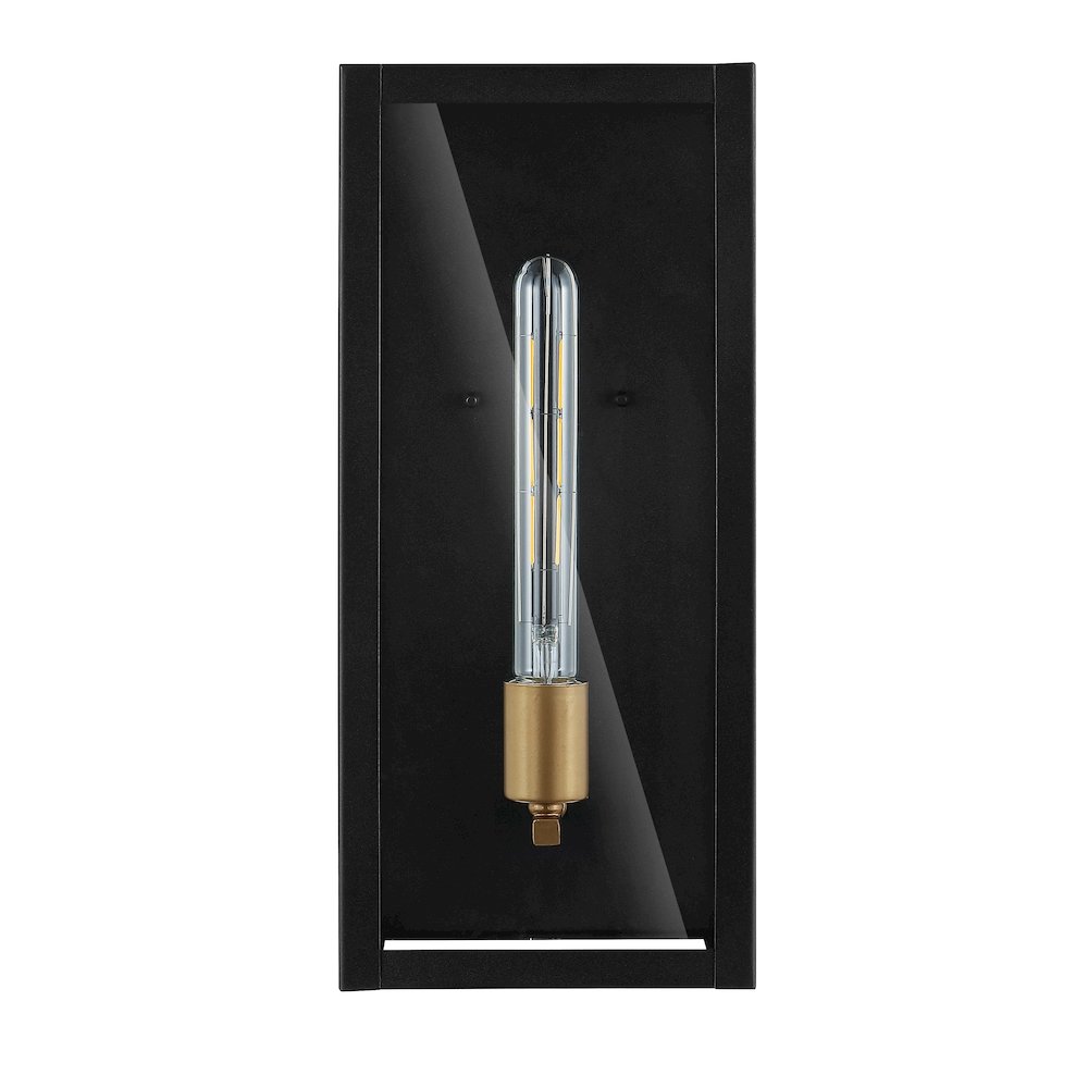 Berlin Iron/Glass Modern Industrial Led Outdoor Lantern