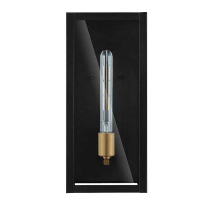 Berlin Iron/Glass Modern Industrial Led Outdoor Lantern