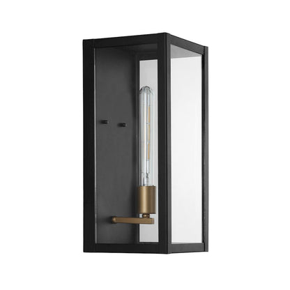 Berlin Iron/Glass Modern Industrial Led Outdoor Lantern