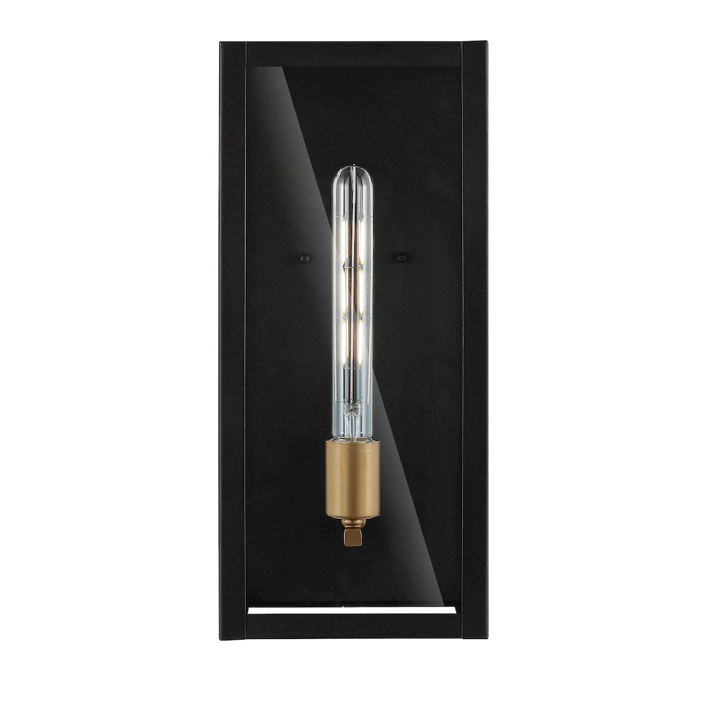 Berlin Iron/Glass Modern Industrial Led Outdoor Lantern