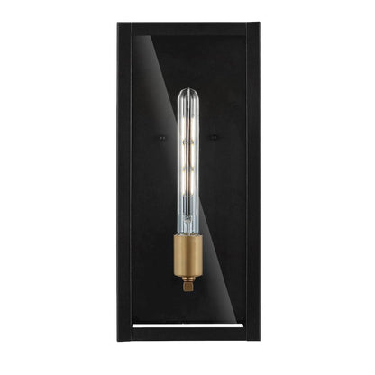 Berlin Iron/Glass Modern Industrial Led Outdoor Lantern