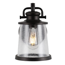 Marais Iron/Seeded Glass Vintage Rustic Led Outdoor Lantern