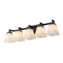 Staunton 5-Light Metal LED Vanity Light with Frosted Glass Shades