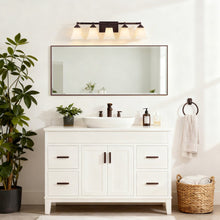 Staunton 5-Light Metal LED Vanity Light with Frosted Glass Shades