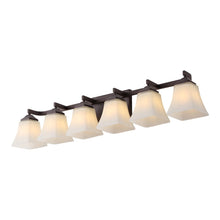 Staunton 6-Light Metal LED Vanity Light with Frosted Glass Shades