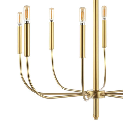 Amoros Modern Mid Century Iron Led Chandelier