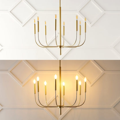 Amoros Modern Mid Century Iron Led Chandelier