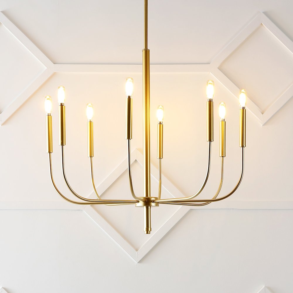 Amoros Modern Mid Century Iron Led Chandelier