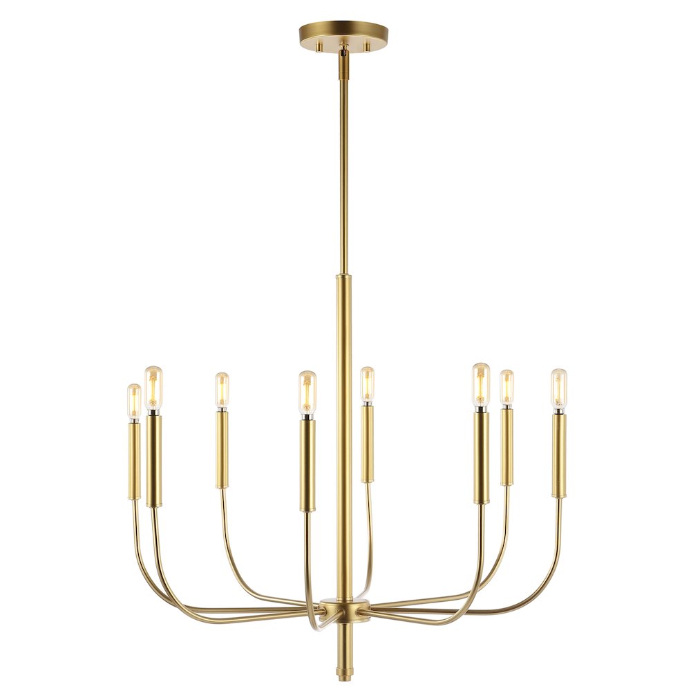 Amoros Modern Mid Century Iron Led Chandelier