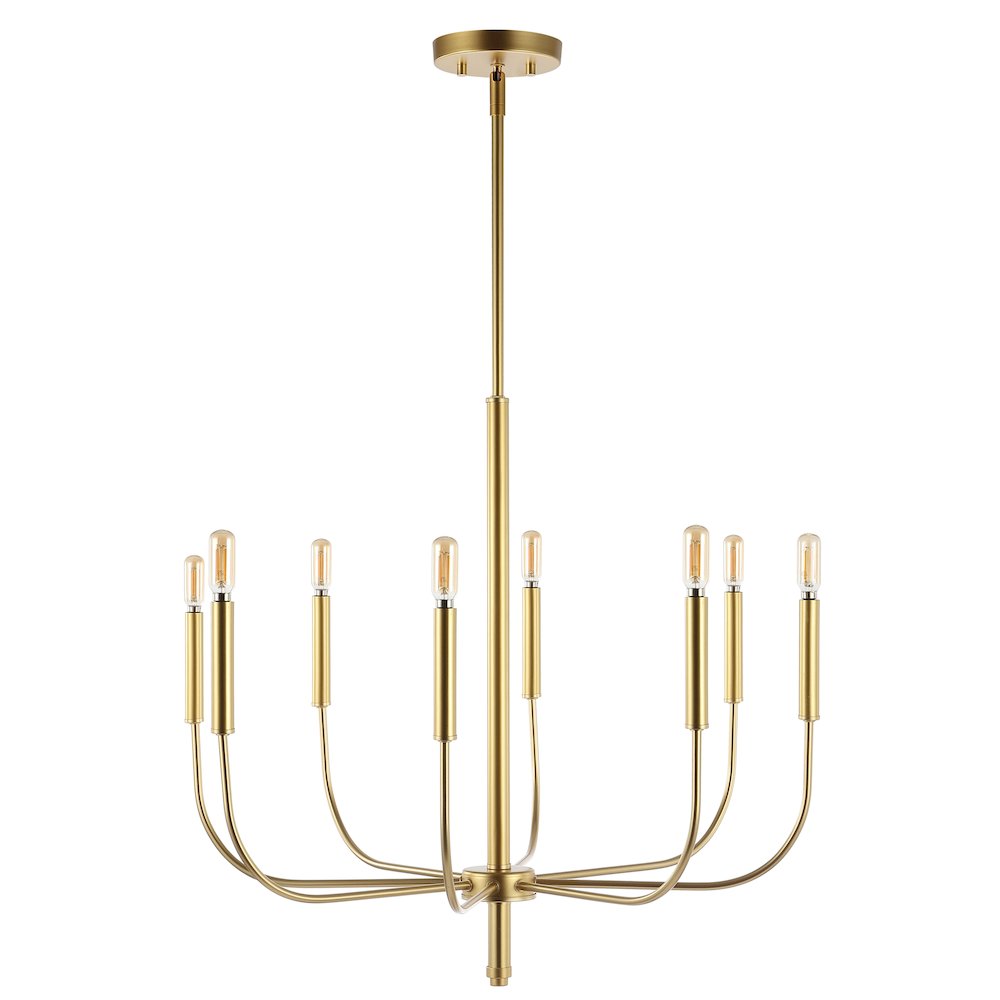 Amoros Modern Mid Century Iron Led Chandelier