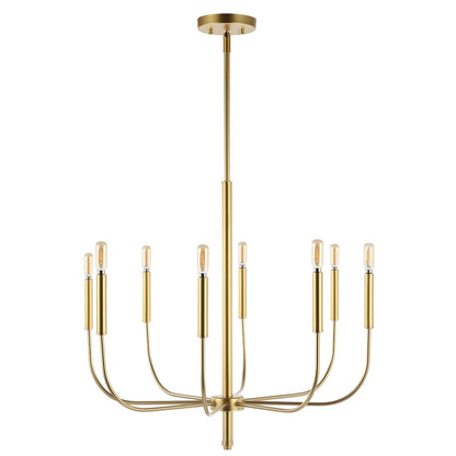 Amoros Modern Mid Century Iron Led Chandelier