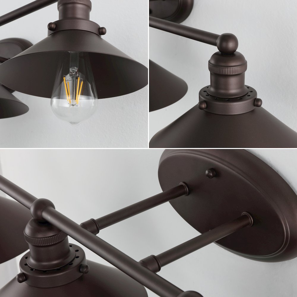 July 4-Light Metal Vanity Light