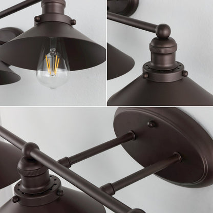 July 4-Light Metal Vanity Light
