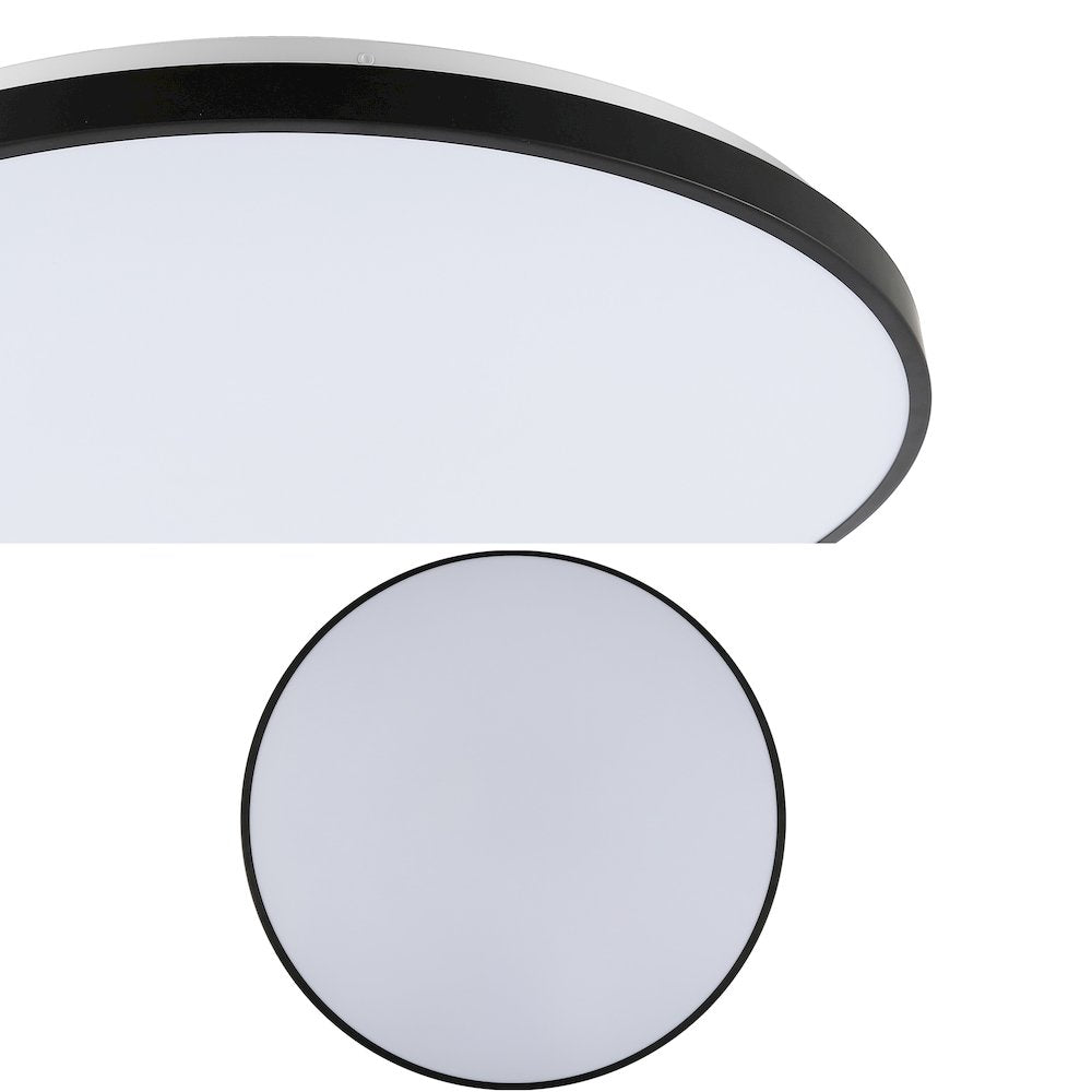 Astrid 1-Light Modern Minimalist Iron Circle Integrated Led Flush Mount