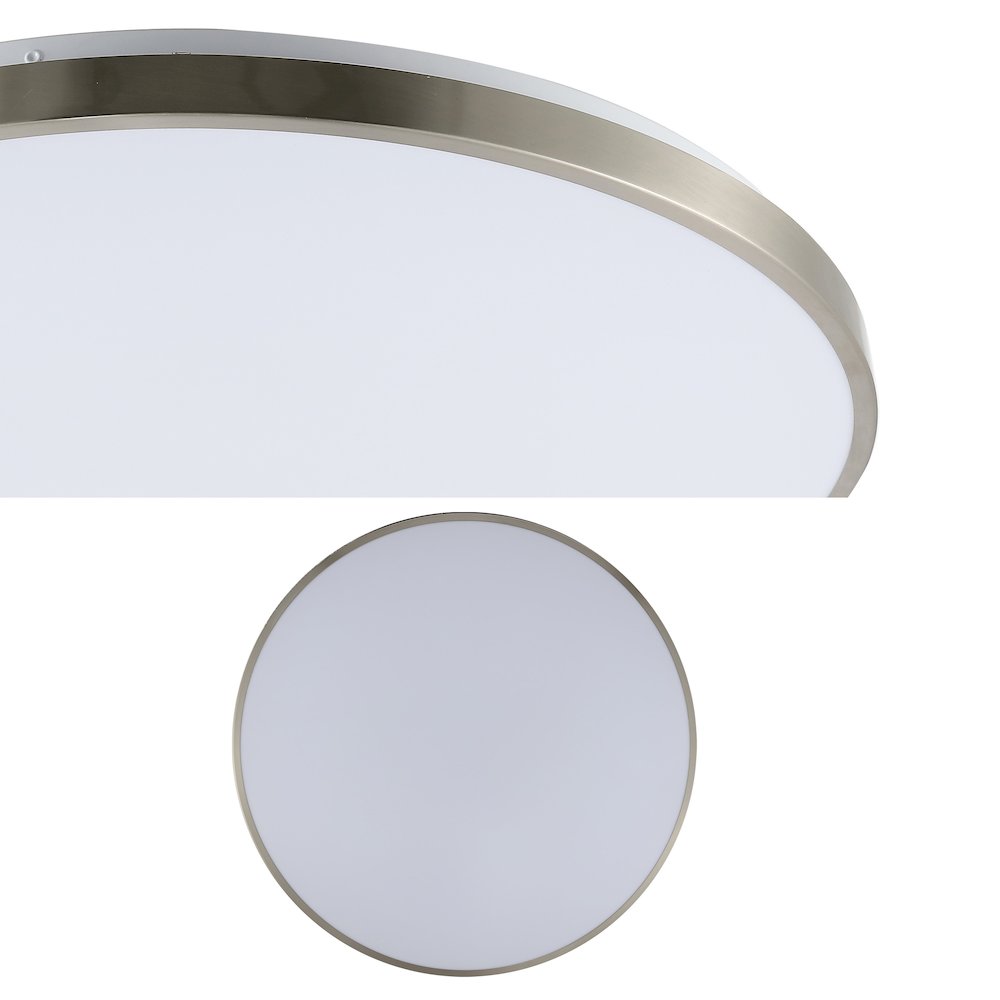 Astrid 1-Light Modern Minimalist Iron Circle Integrated Led Flush Mount
