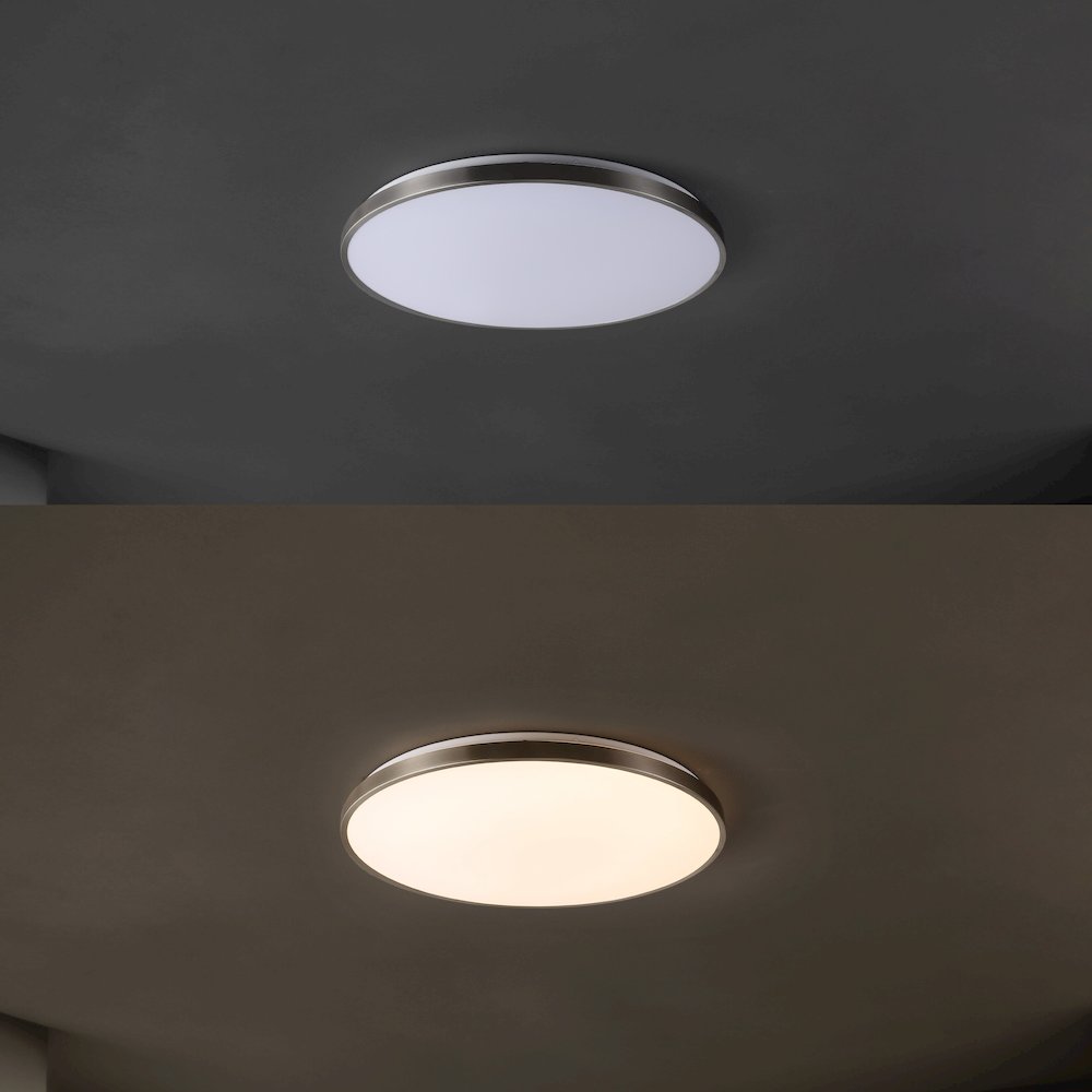 Astrid 1-Light Modern Minimalist Iron Circle Integrated Led Flush Mount