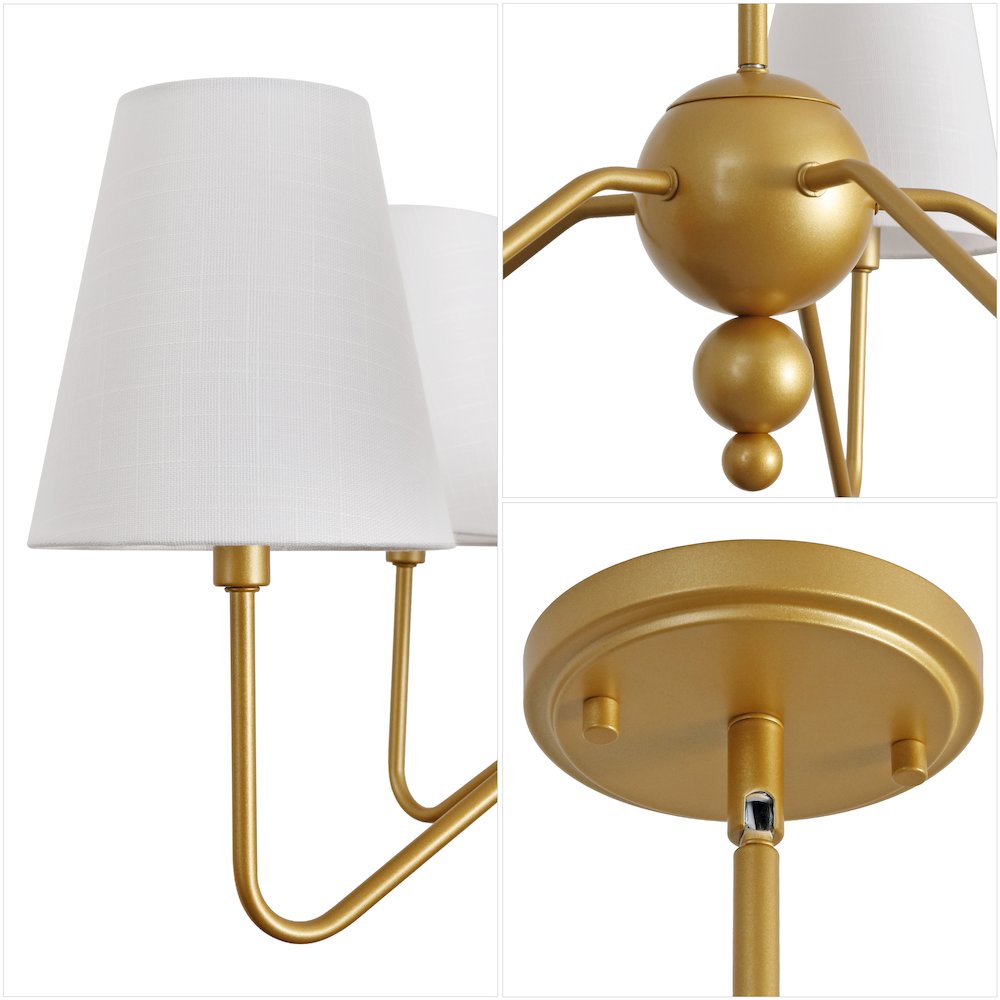 Skylar 5-Light Metal Inverted Gourd LED Chandelier