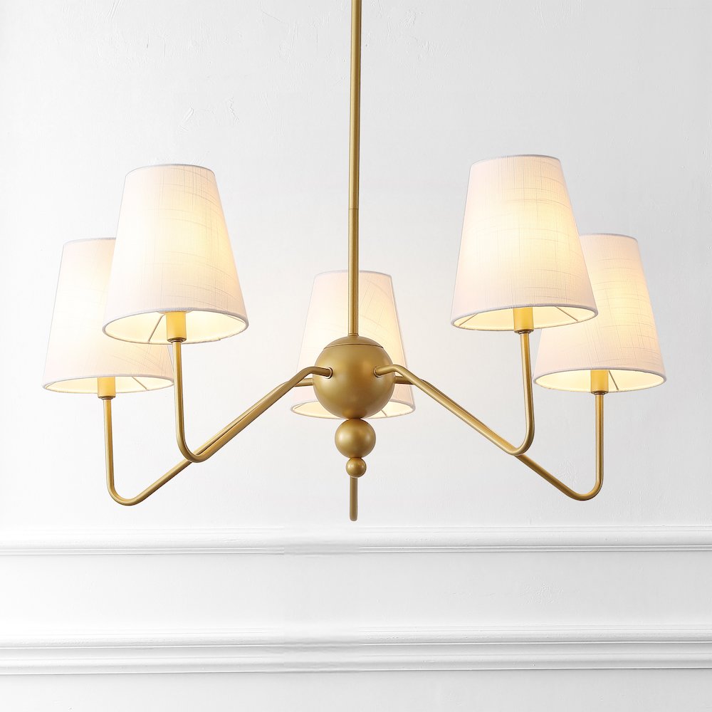 Skylar 5-Light Metal Inverted Gourd LED Chandelier
