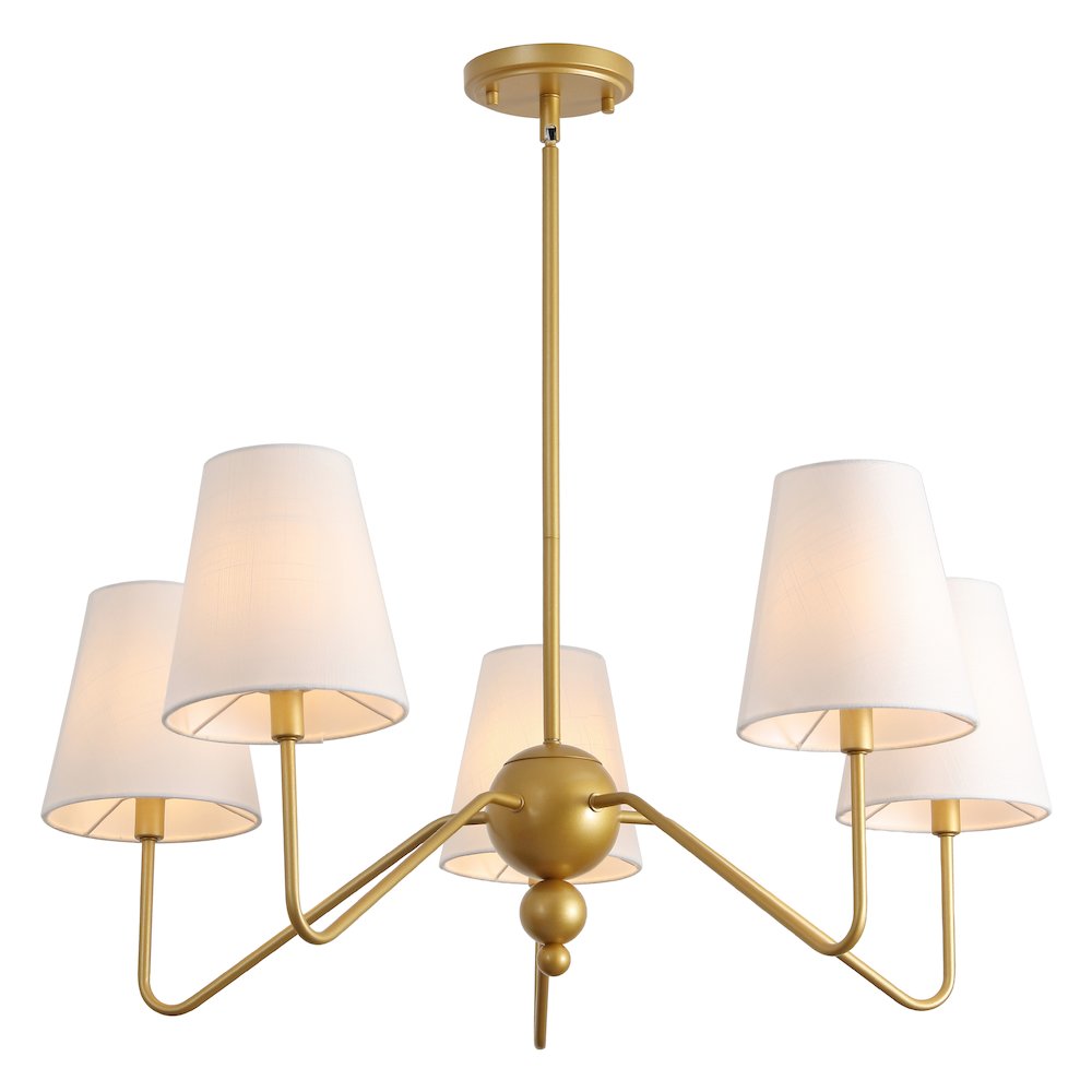 Skylar 5-Light Metal Inverted Gourd LED Chandelier