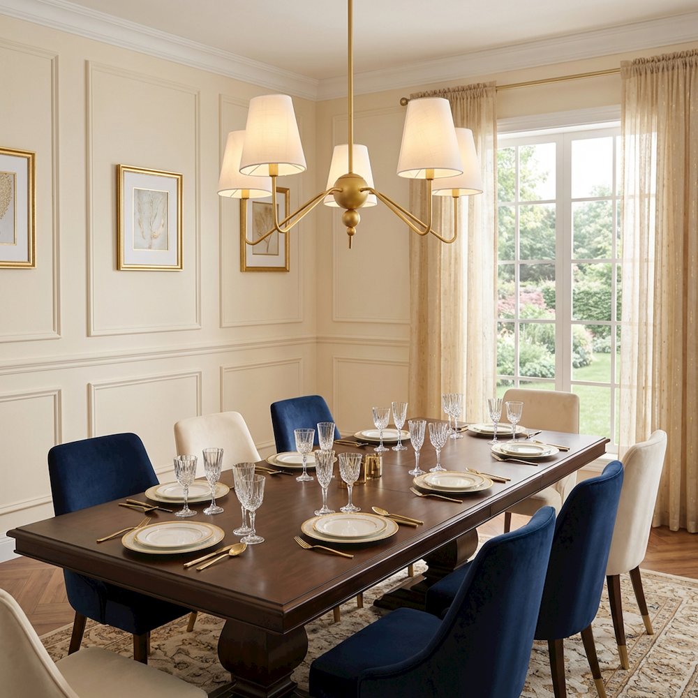 Skylar 5-Light Metal Inverted Gourd LED Chandelier