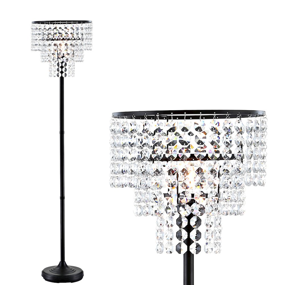 Juliette Crystal/Metal Floor Lamp